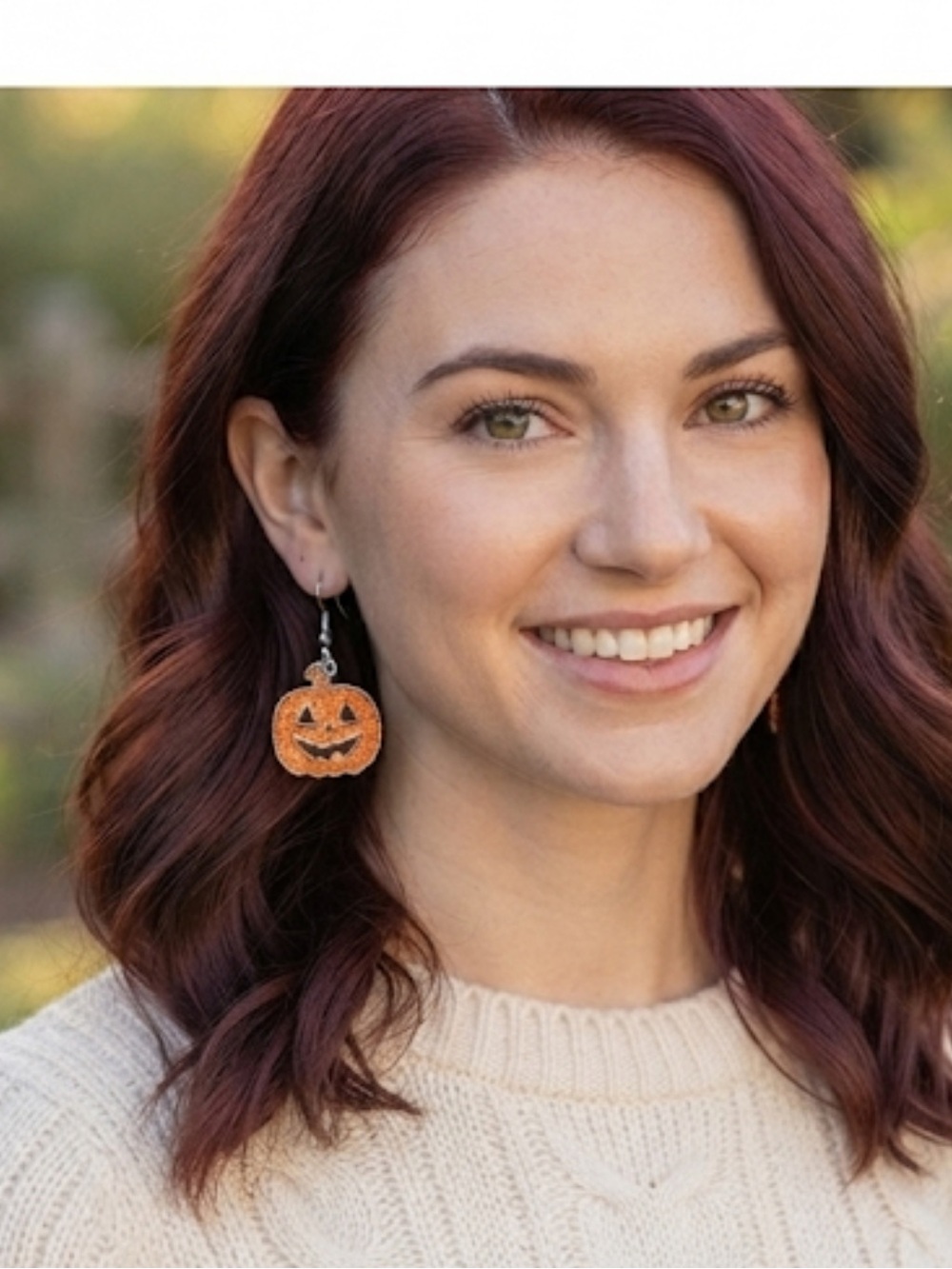 PUMPKIN Head Halloween Earrings by Celebrate It